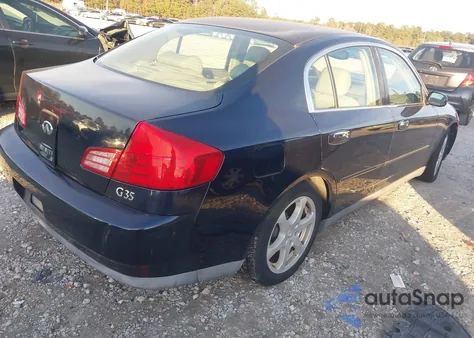 2003 Infiniti G35 Luxury Leather from USA, damaged, VIN JNKCV51E73M014849